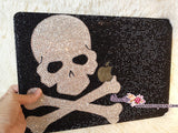 Bling and Stylish MACBOOK Pro / Air / Retina  Black Crystal CASE with Skull