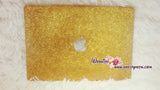 MACBOOK Air Pro Case Gold Crystal Rhinestone Diamond Sparkly Shinny Random Topaz Bejeweled
