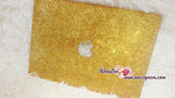 MACBOOK Air Pro Case Gold Crystal Rhinestone Diamond Sparkly Shinny Random Topaz Bejeweled