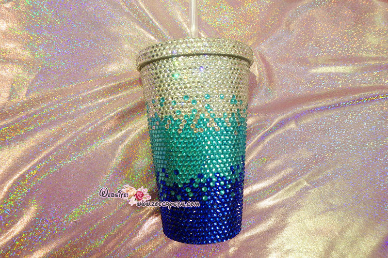 Bedazzled BLING STARBUCKS Coffee Cup / Mug / Tumbler Glitter Sparky Shinny with Swarovski Crystal Rhinestone Diamond Bejeweled Zoe