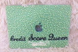 MACBOOK Air Pro Case Cover Bedazzled Bling w Light Green Pearls Swarovski Rhinestone