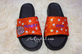 CUSTOMIZE Your SANDALS SLIDES Slippers in Summer Beach, Wedding, Fashion, Vacation w Bling Bedazzled Swarovski Rhinestones - Shinny Sparkly