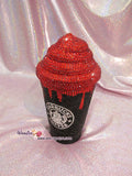 BLING STARBUCKS Coffee Cold  Cup / Mug / Tumbler with Swarovski Crystal Rhinestone Cream Top Lid Shane Dawson Trisha Paytas Zoe