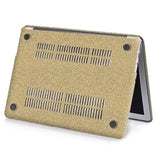 Glitter MACBOOK Case / Cover Air Pro Bedazzled Bling 11" 12" 13" 15" 16" Light Gold Sparkly Shinny Bejeweled Bedazzled Bling Stylish