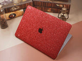 Glitter MACBOOK Case / Cover Air Pro Bedazzled Bling 11" 12" 13" 15" 16" Red Sparkly Shinny Bejeweled Bedazzled Bling Stylish Strass Elegant