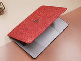 Glitter MACBOOK Case / Cover Air Pro Bedazzled Bling 11" 12" 13" 15" 16" Red Sparkly Shinny Bejeweled Bedazzled Bling Stylish Strass Elegant