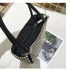 Fashionable and Fully Bling Shoulder Handbag covered with Bedazzled Crystal Rhinestone for Fashion and Luxury superb sparkly shinny glittery