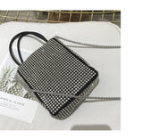 Fashionable and Fully Bling Shoulder Handbag covered with Bedazzled Crystal Rhinestone for Fashion and Luxury superb sparkly shinny glittery