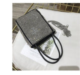 Fashionable and Fully Bling Shoulder Handbag covered with Bedazzled Crystal Rhinestone for Fashion and Luxury superb sparkly shinny glittery