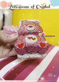 Czech/ Swarovski 3D CARE BEAR Crystal Cell Phone Case - Available for Samsung Galaxy S4 case