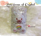 Czech/ Swarovski 3D CARE BEAR Crystal Cell Phone Case - Available for Samsung Galaxy S4 case