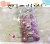 Czech/ Swarovski 3D CARE BEAR Crystal Cell Phone Case - Available for iPhone Xs, Xr and Xs Max