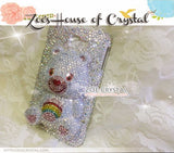 Czech/ Swarovski 3D CARE BEAR Crystal Cell Phone Case - Available for Samsung Galaxy S4 case
