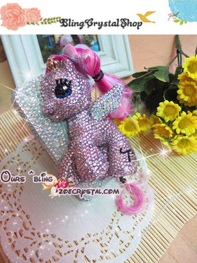 Czech/ Swarovski My Little Pony / Little Pegasus BLING Crystal 3D Cell Phone Case