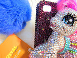 Czech/ Swarovski My Little PONY with Skirt 3D BLING Crystal  Cell Phone Case