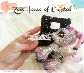 Czech/ Swarovski Cool My Little Pony / Little PEGASUS 3D Crystal BLING Cell Phone Case