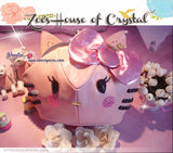 Elegant Bling adn Sparkly Cat / Kitty SHAPED bag with Crystals and Pearls