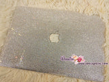 MACBOOK Air Pro Case Bedazzled Sparky Clear White Rhinestone Crystal  Pattern Kim Kardashian
