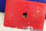 MACBOOK Case Kim Kardashian Kylie Jenner in Red Crystal Rhinestone Glitter Sparky Shinny Bedazzled