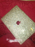 MACBOOK Air Pro Case Cover Celebrities Clear White Swarovski Crystal Rhinestone Strass Glitter Sparkly Shinny Bejeweled