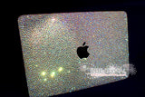 MACBOOK Case Cover in Aurora Borealis White Crystal Rhinestone Strass(Air/Pro)Glittering Sparkling Shinning-Random Bejeweled