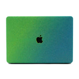Glitter MACBOOK Case Cover Air Pro Bedazzled Bling 11" 12" 13" 15" 16"  Ombre Green Sparkly Shinny Bejeweled Bling Stylish Strass Elegant Luxurious