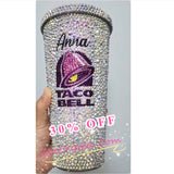 BLING Crystallized Taco bell Cold Cup