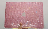 Macbook BEDAZZLED BLING Protective case or cover w Rose Gold / Light pink Crystal Rhinestone or Swarovski elements